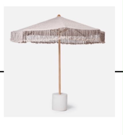 Fringed umbrella